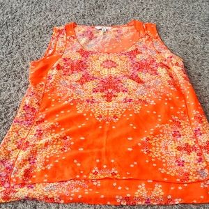 CAbi orange flowered tank
